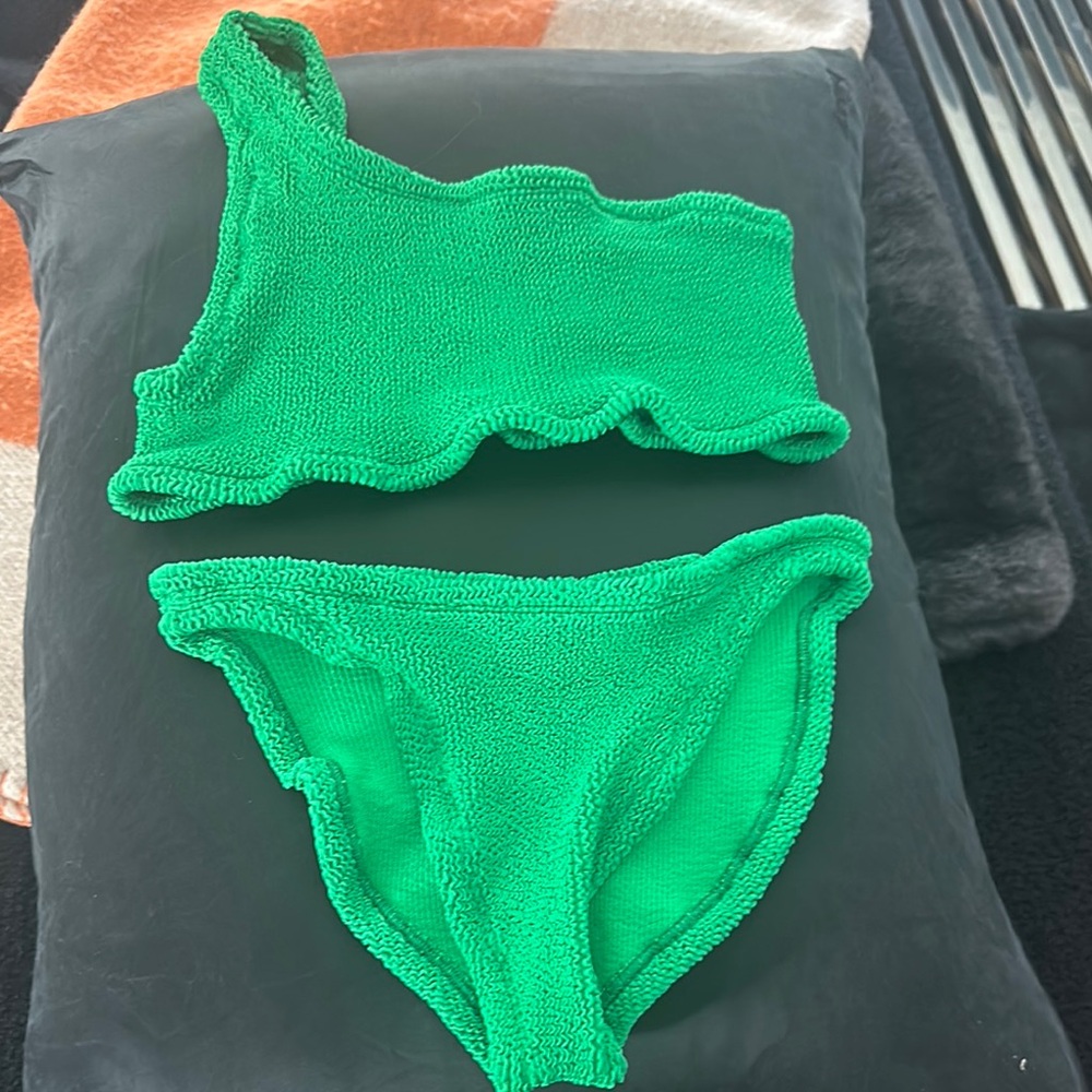 Hunza G Green Bikini Set